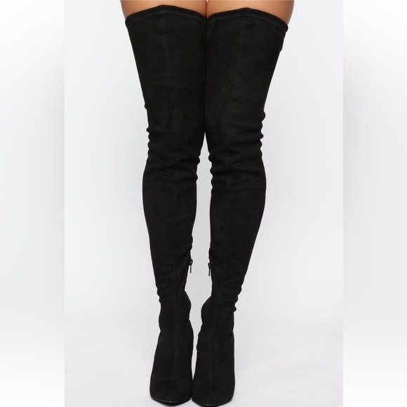 Vicky over the knee boots black - Picture 6 of 6
